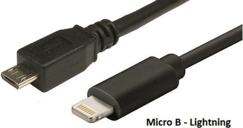 Câble de charge USB-B/Lightning pour COBI