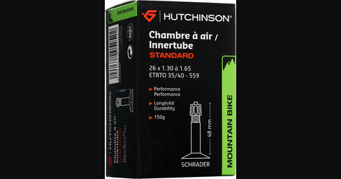 Chambre à air 26x1.30 à 1.65 valve schrader 48mm 