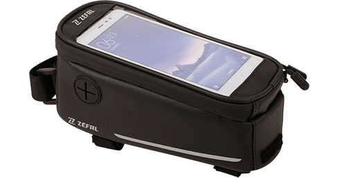 Borsa a tubo orizzontale anteriore con scomparto per smartphone