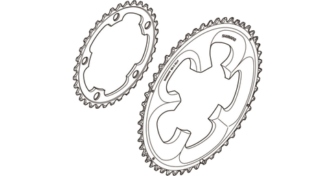 Kettenblatt ULTEGRA-6750 2x10-fach 5x110mm 50 Zähne