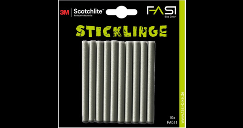 Speichenreflektoren Sticklinge silber