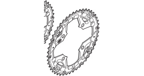 Kettenblatt Alivio-M431 4x104mm 48 Zähne