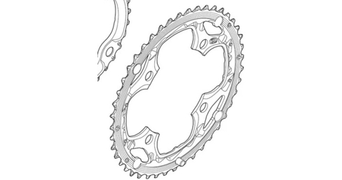 Kettenblatt SLX M660 48 Zähne 9-fach 4x104