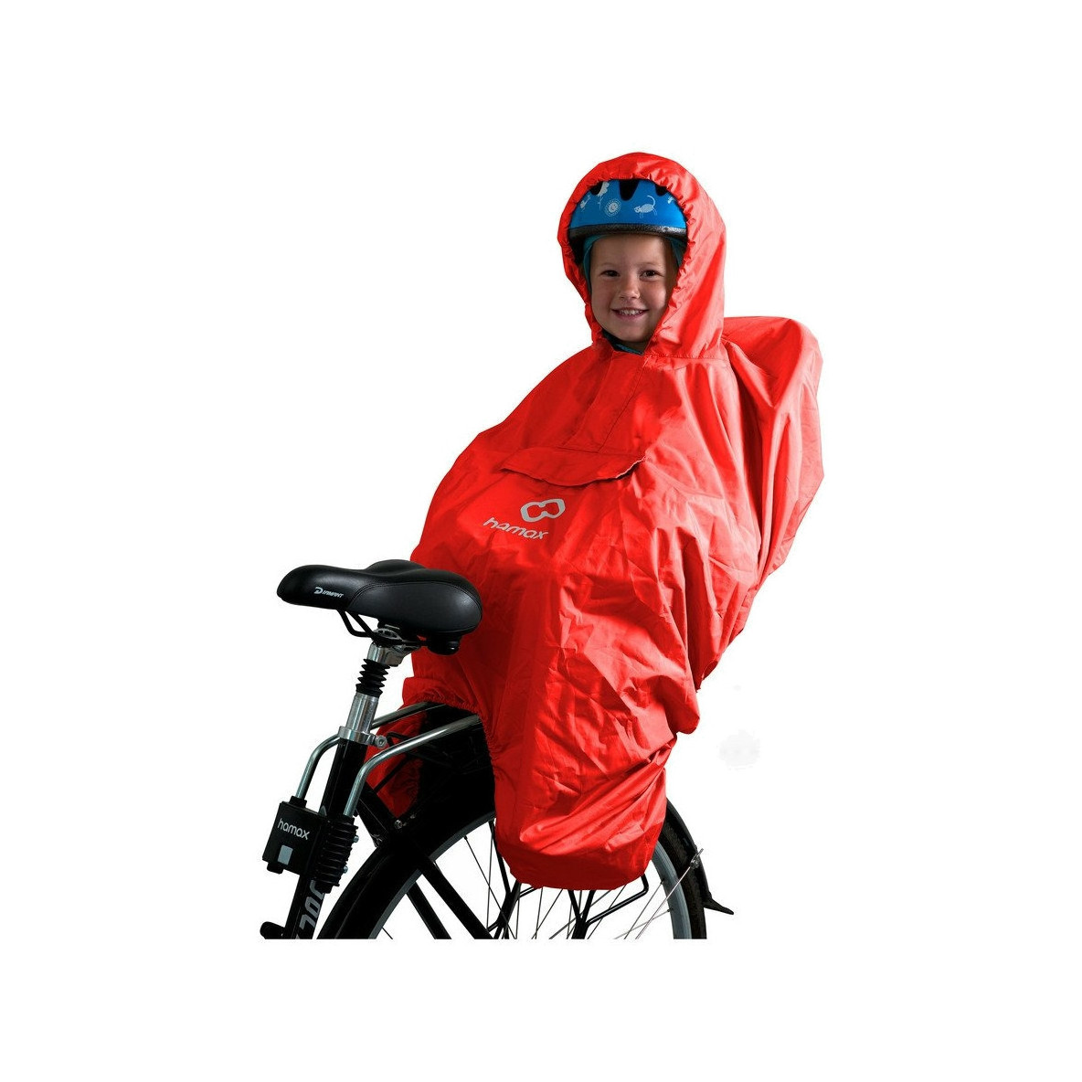 PONCHO IMPERMEABLE SIEGE BEBE VELO ROUGE