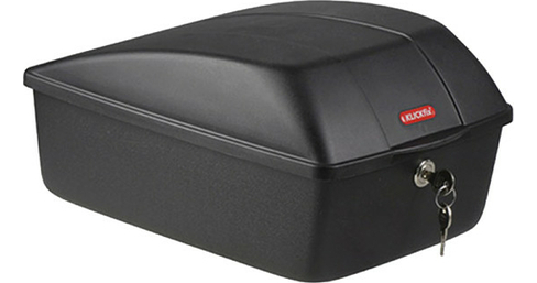 Topcase 12L mit Schloss + Racktime Vario