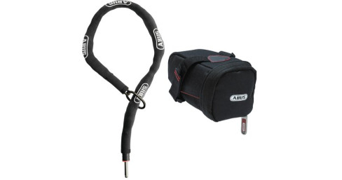 Antivol chaîne/adaptator chain Classic 5.5KS/100 avec sacoche de selle
