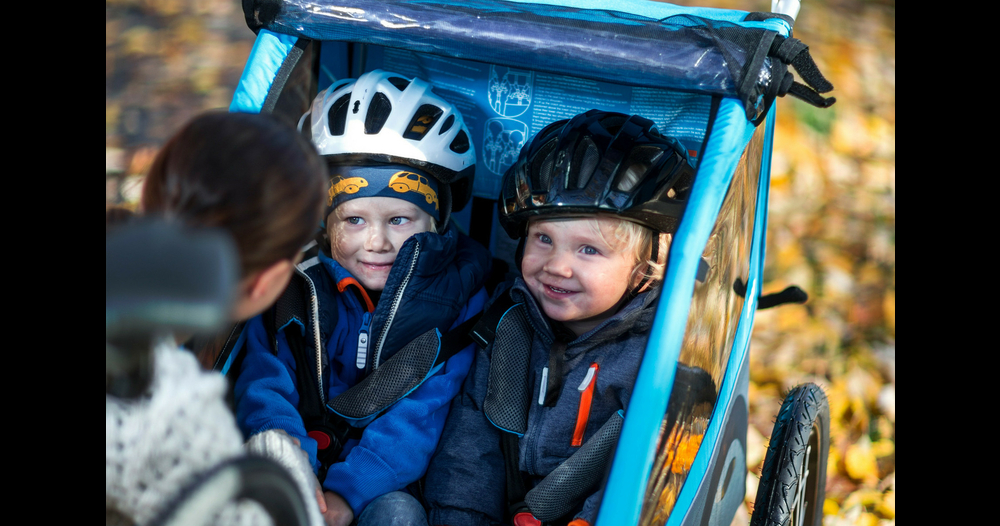 THULE Remorque de vélo enfant Coaster XT blue